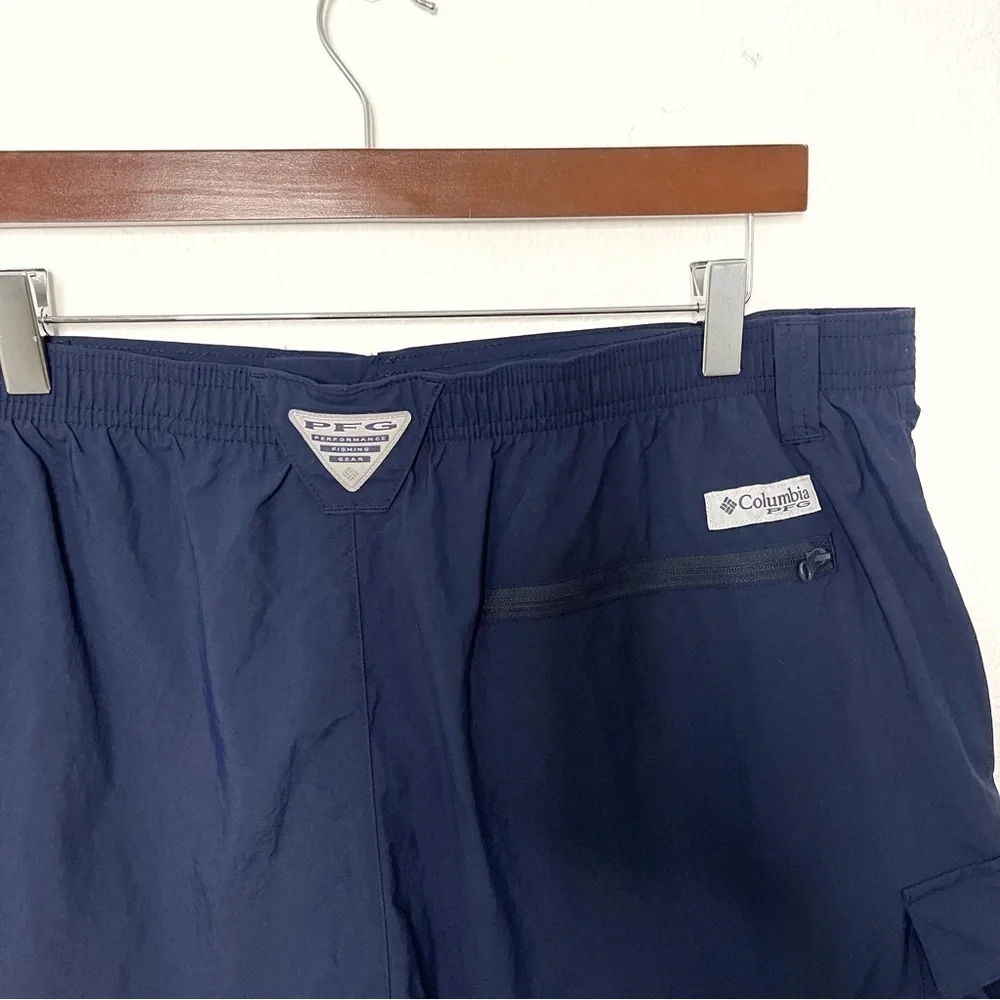 Columbia PFG Omni Shade men cargo shorts navy blue size L